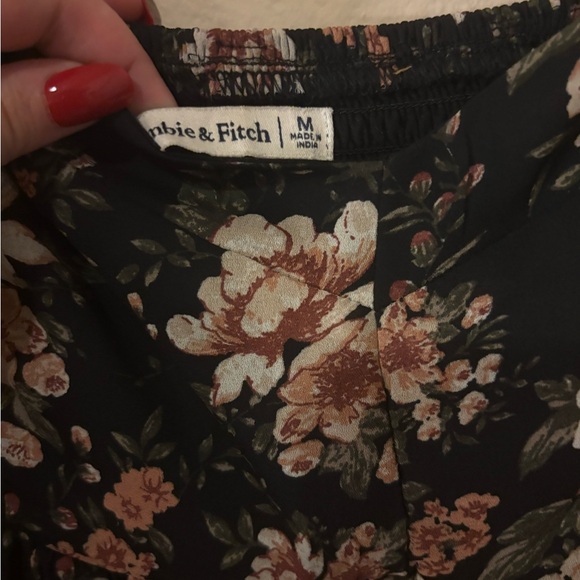 Abercrombie & Fitch Long Sleeve Corset Floral Dress - Picture 6 of 10